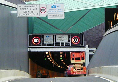 Tunnel Message Signs